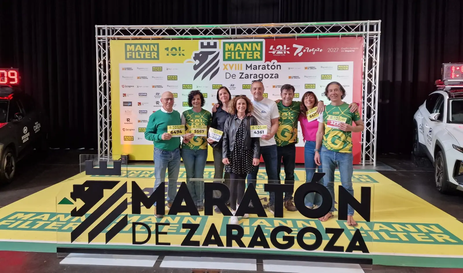 Foto del club en el maratón de Zaragoza