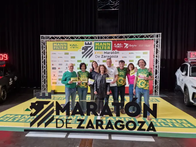 Foto en el maratón de Zaragoza